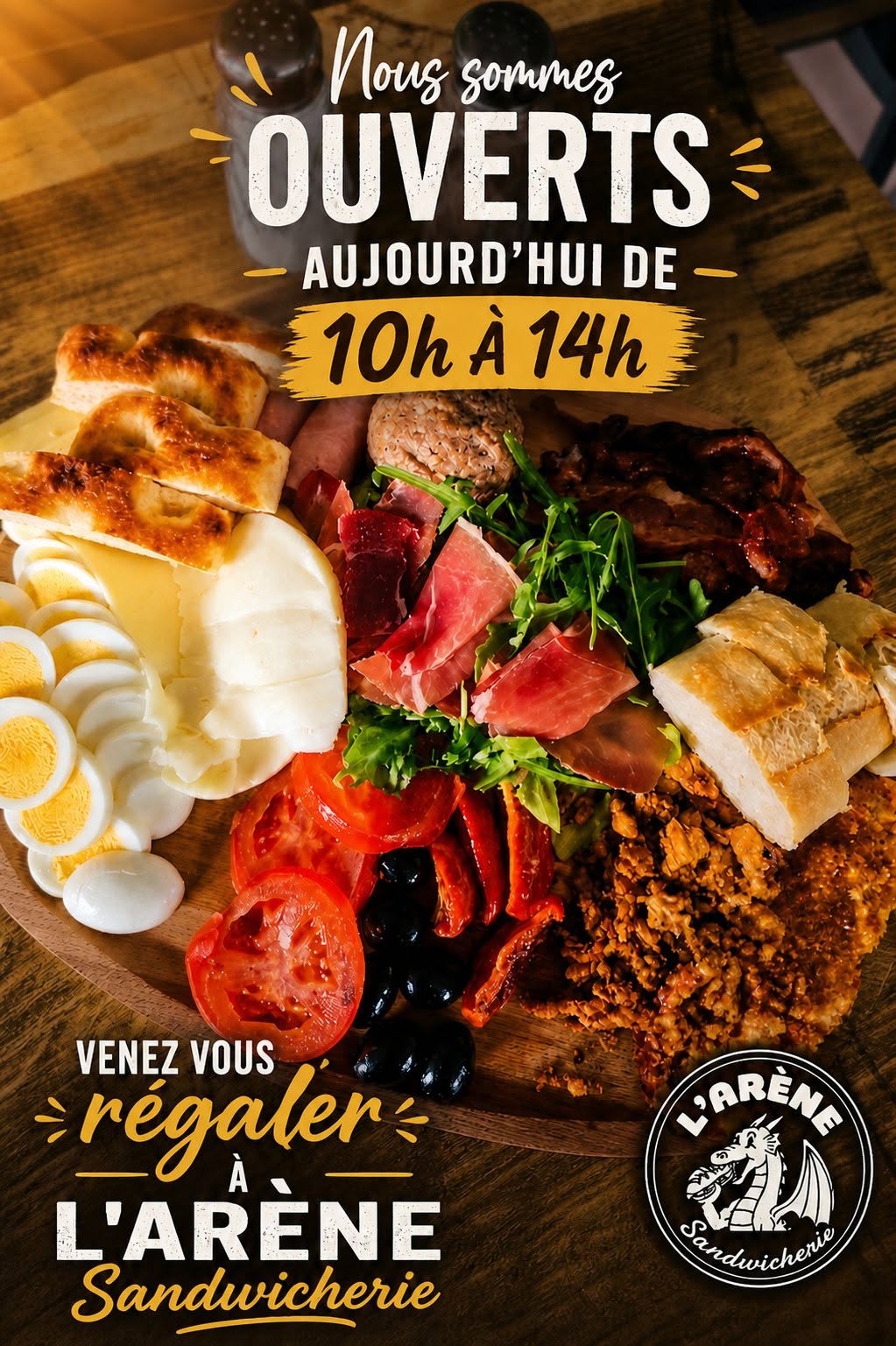 Préparation d'une commande à L'Arène